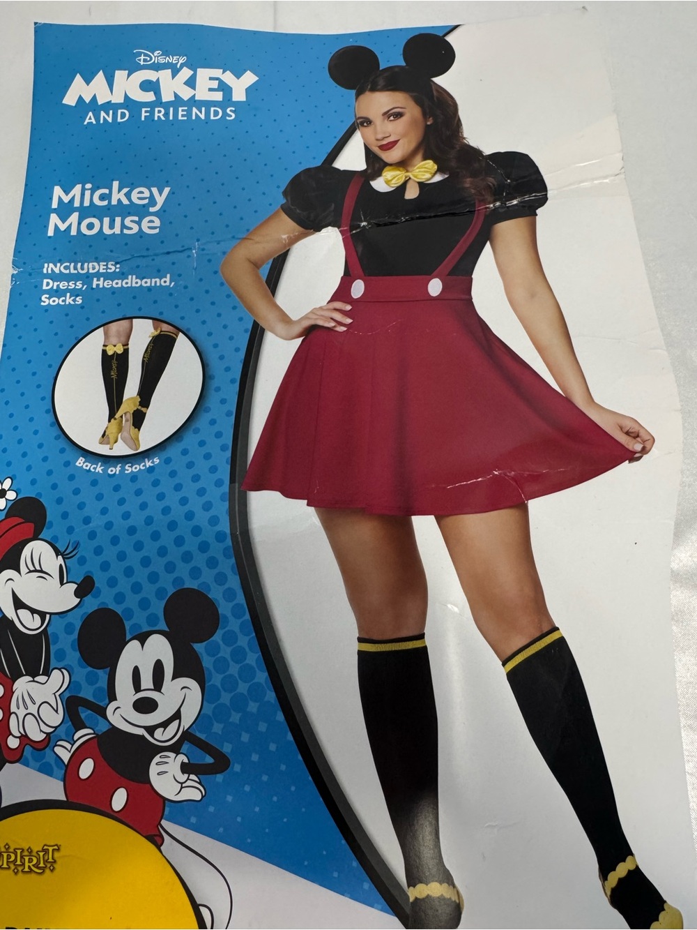 Spirit Disney Mickey & Friends Women’s Mickey Mouse Dress Up Halloween Costume